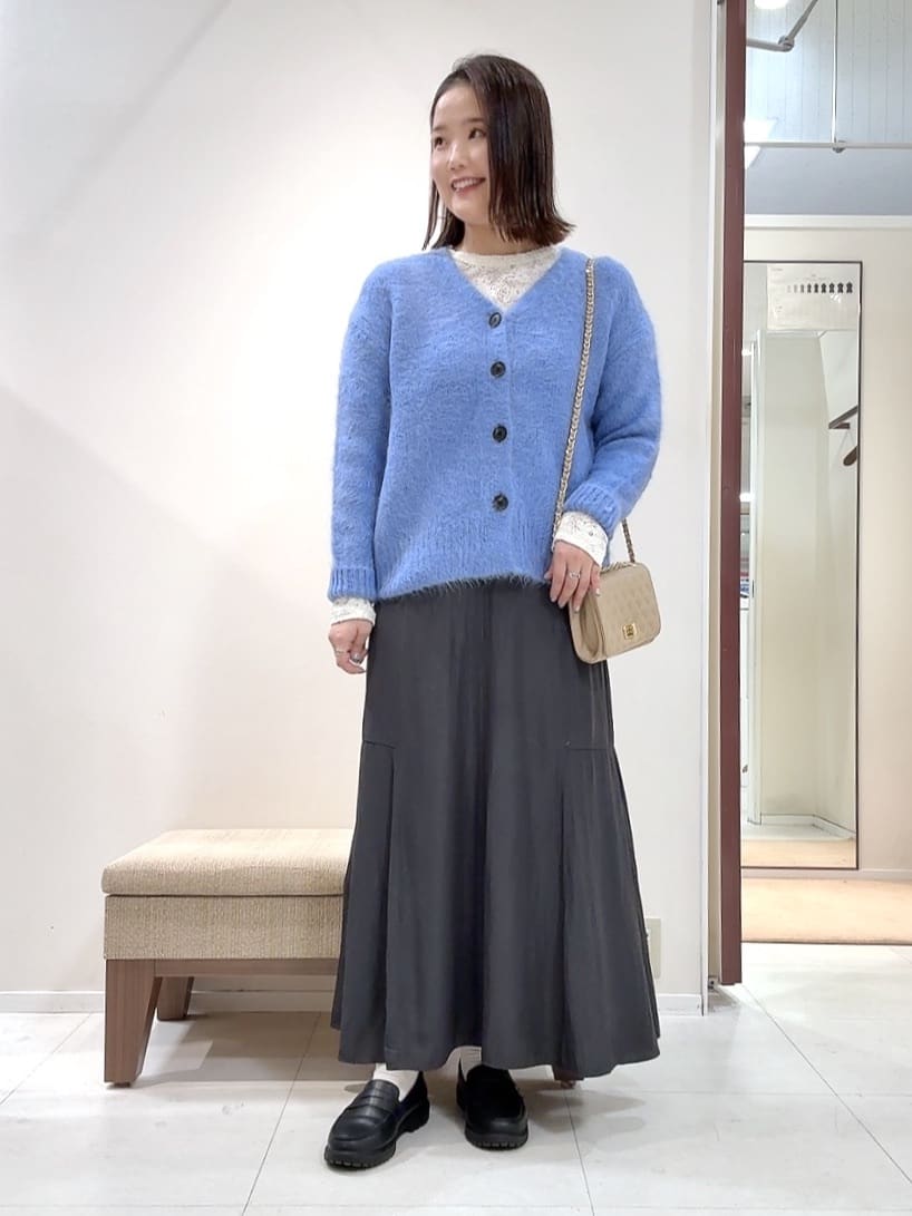 YUIさんの「UNTITLED｜【ゆったり】アルパカ混シャギー カーディガン」を使ったコーディネート