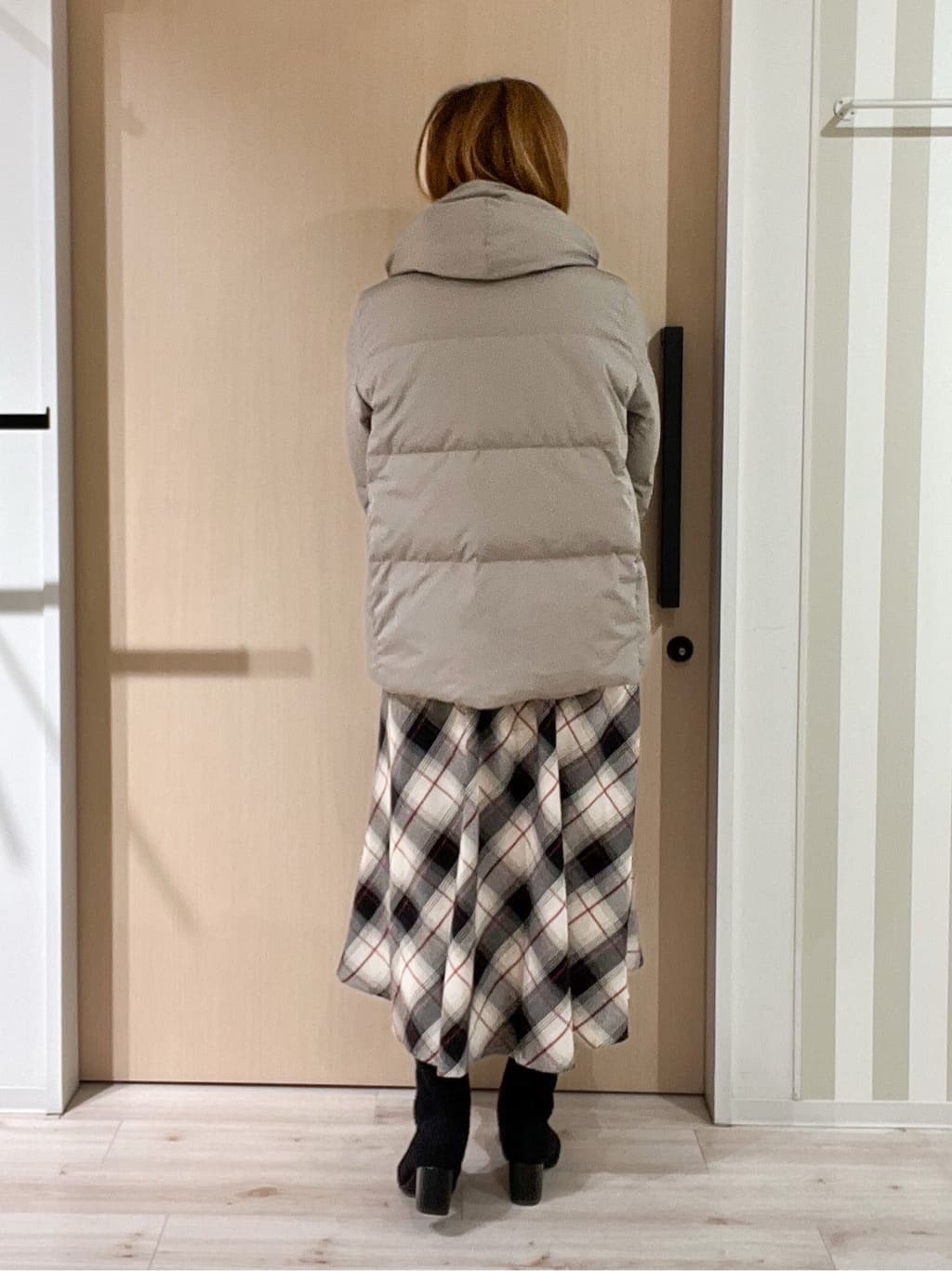 ぷくりんさんの「SHOO･LA･RUE｜【S-LL/洗濯機可】ふわふわがやみつきになる柔らかさ スウェットライクロゴニット」を使ったコーディネート