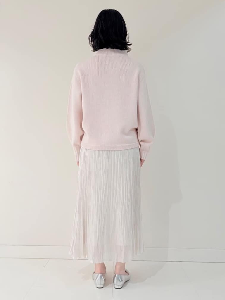 サオリさんの「UNTITLED｜【洗える】スポンディッシュ ボトルネックニット」を使ったコーディネート