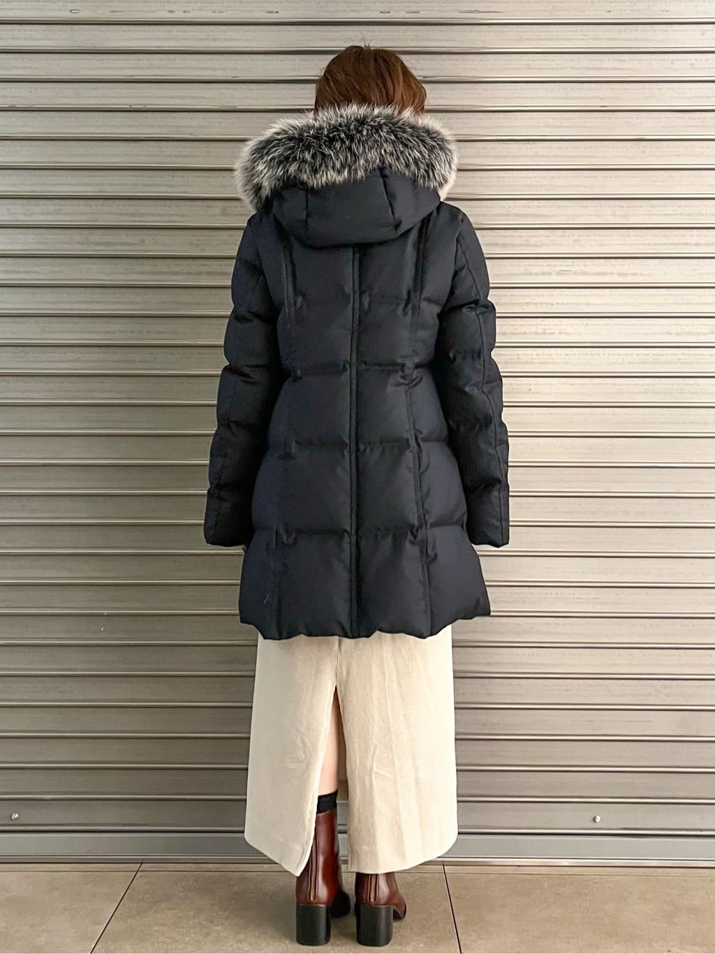 じゅんさんの「DRESSTERIOR｜コーデュロイジャージタイトスカート」を使ったコーディネート