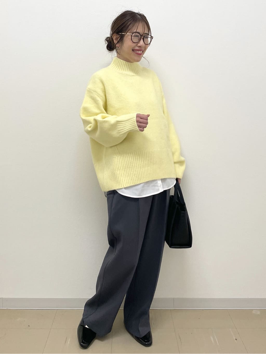 Akiさんの「OPAQUE.CLIP｜ふわふわハイネックニット【洗濯機OK】」を使ったコーディネート