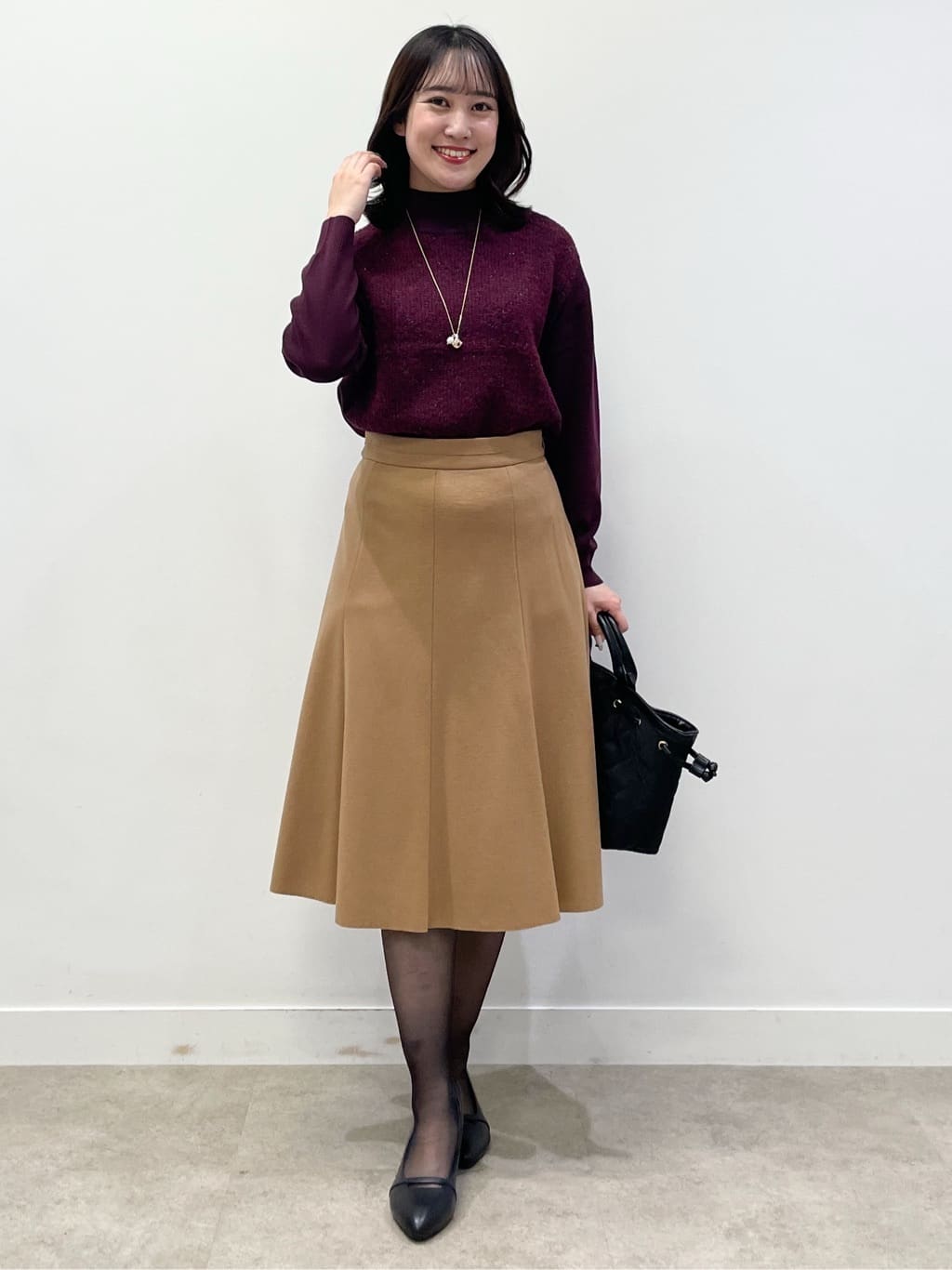 yukariさんの「Reflect｜アーガイル柄ハイネックニット」を使ったコーディネート