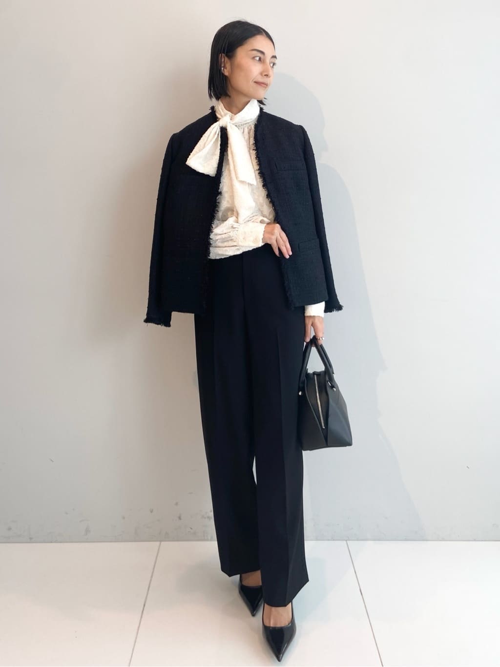 AYAさんの「UNTITLED｜【仕事着/スーツ】ファンシーツイード ジャケット」を使ったコーディネート