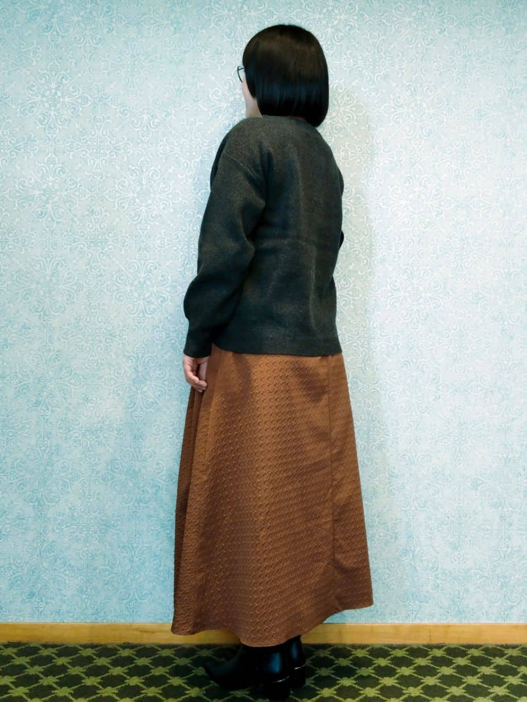 みいさんの「index｜サイド編地切替ニットトップス／セットアップ対応【洗濯機OK】」を使ったコーディネート