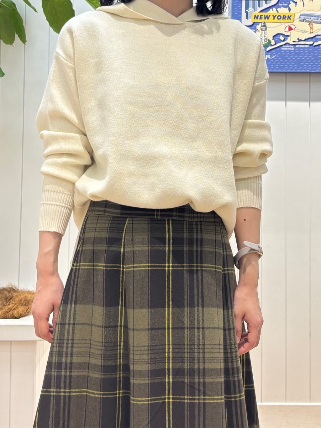 OKADAさんの「Dessin｜【洗える／体型カバー】ちょうどいいニットパーカ」を使ったコーディネート