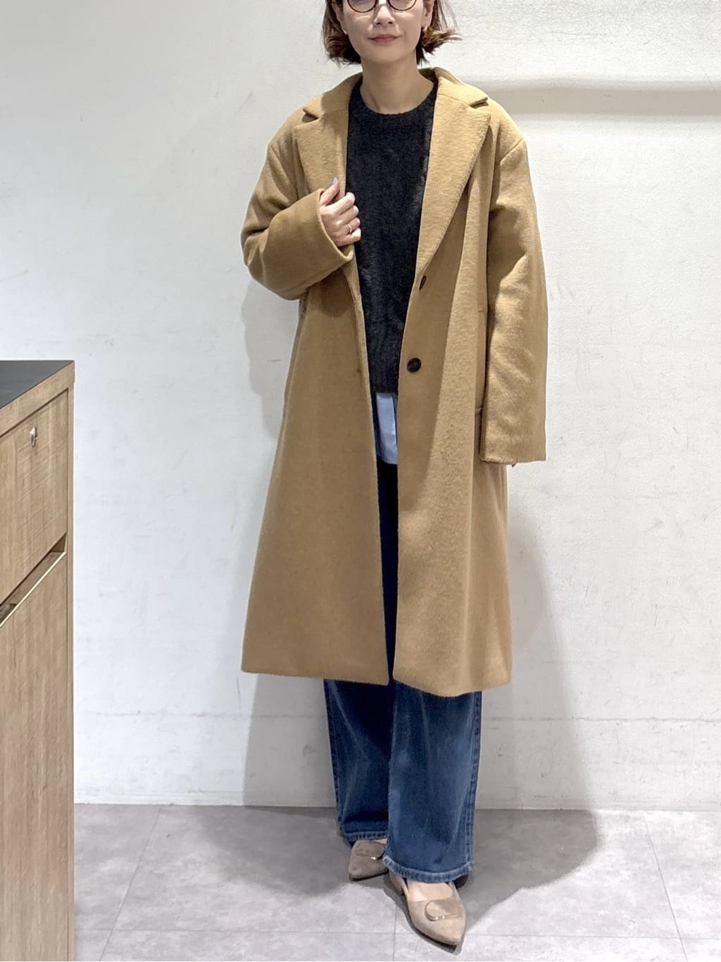 たけねぇさんの「OPAQUE.CLIP｜カシミヤブレンドウールチェスターコート」を使ったコーディネート