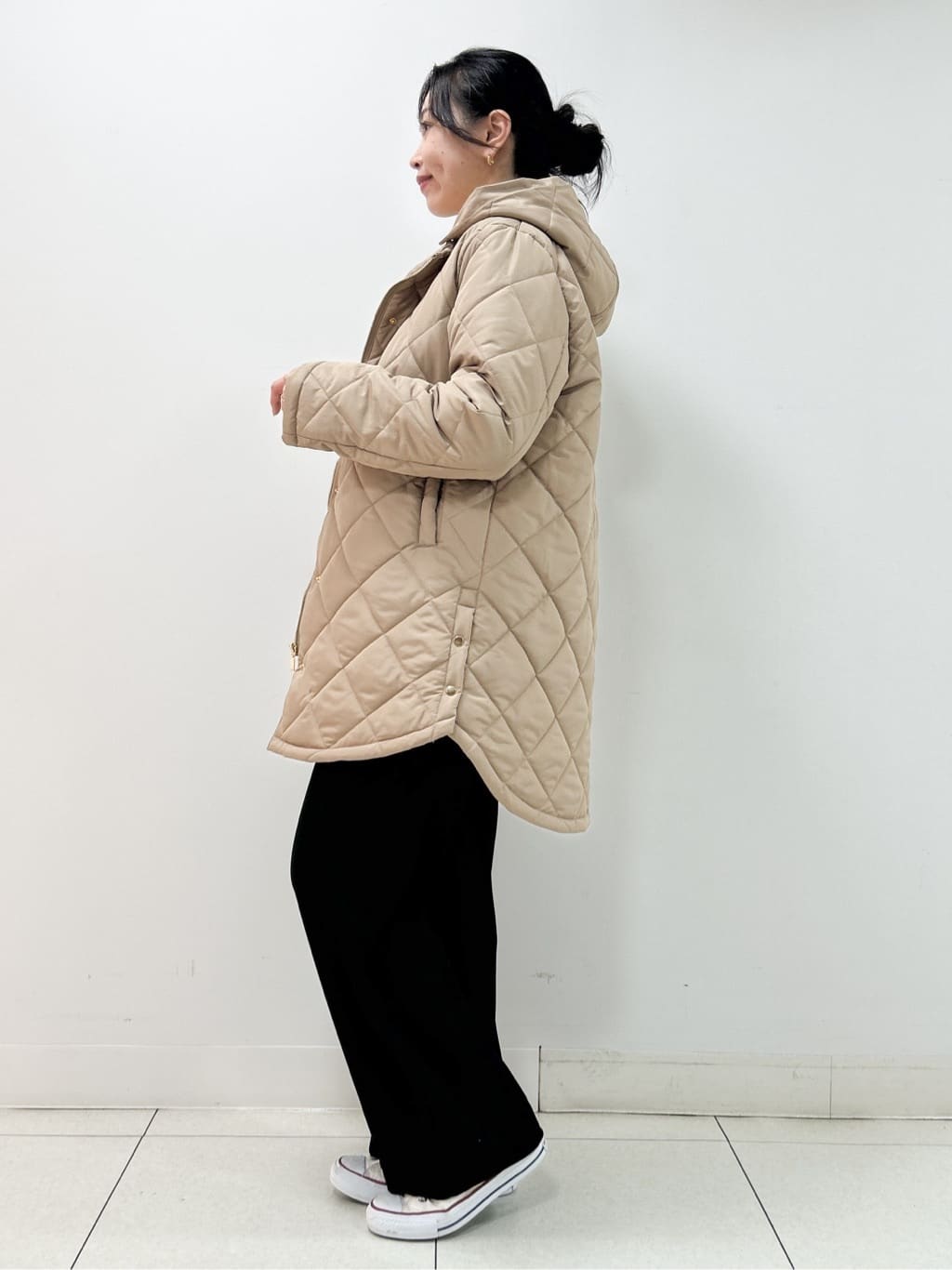 Kaiさんの「Dessin｜【2WAY/洗える】中綿キルトコート」を使ったコーディネート