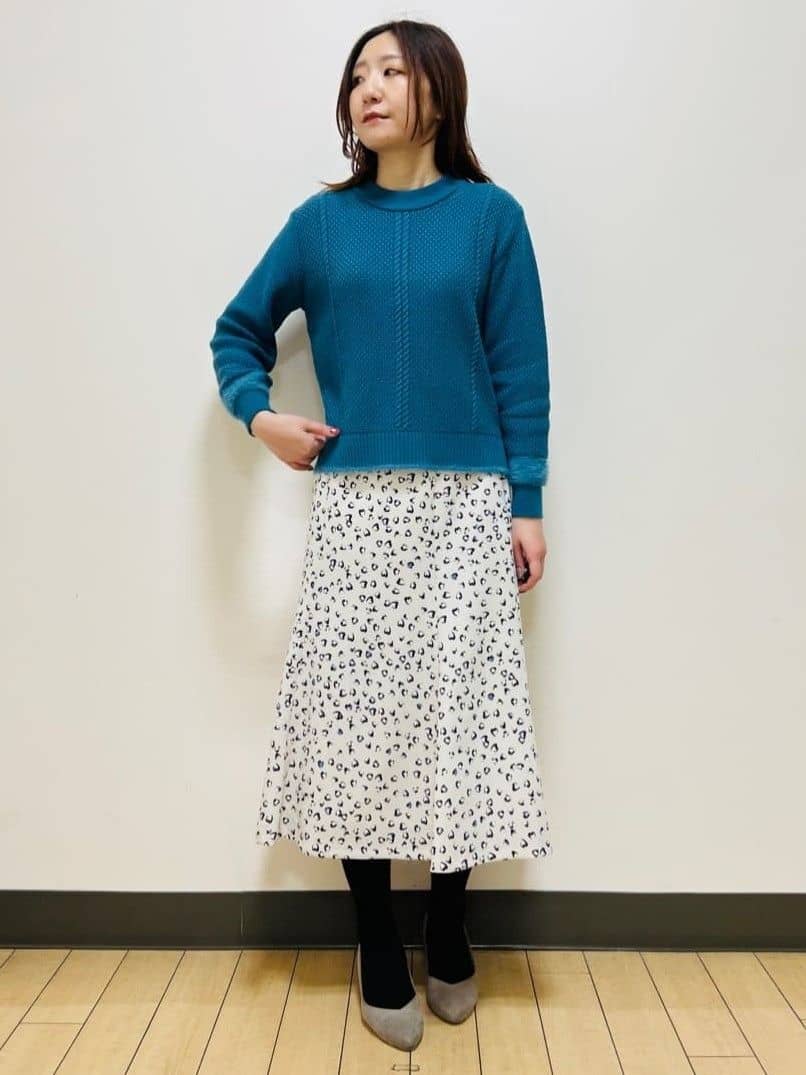 miiiさんの「Reflect｜【ほんのりラメ感◎】ケーブル柄ニット」を使ったコーディネート