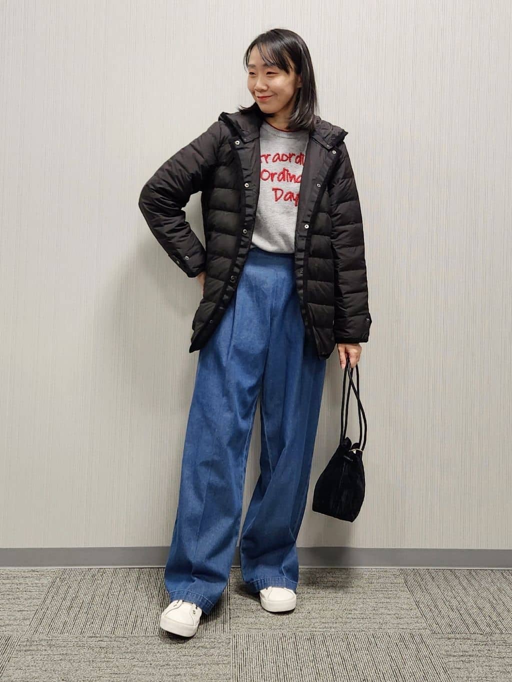 naraさんの「Dessin｜【撥水・2WAY】ミュラーダウンコートミドル丈」を使ったコーディネート