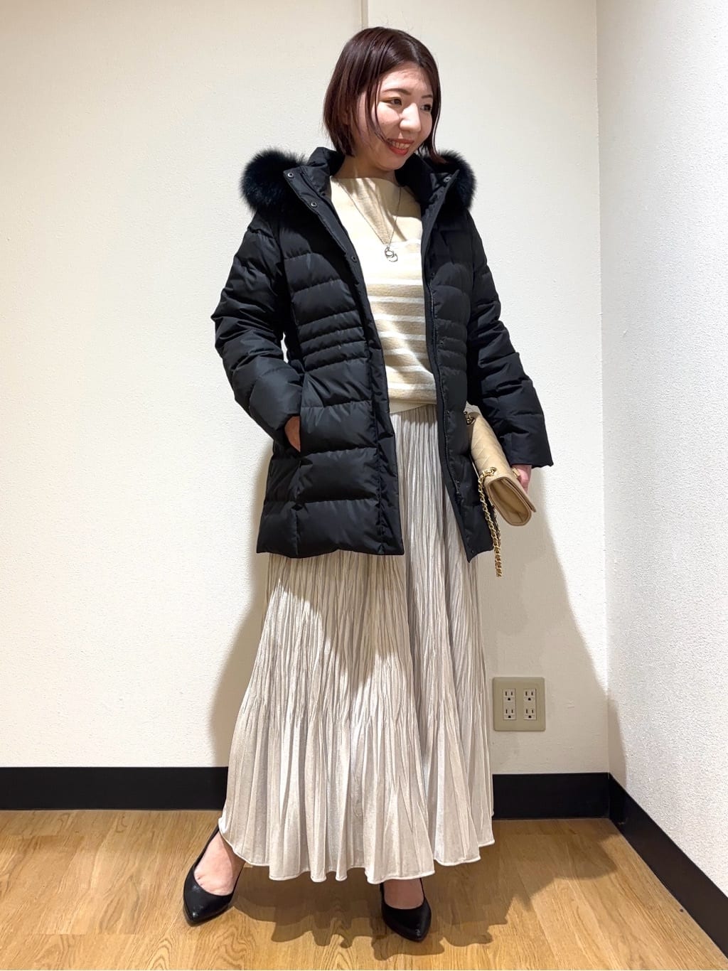 MIKIKOさんの「UNTITLED｜【洗える】モックネックミラノリブニット」を使ったコーディネート