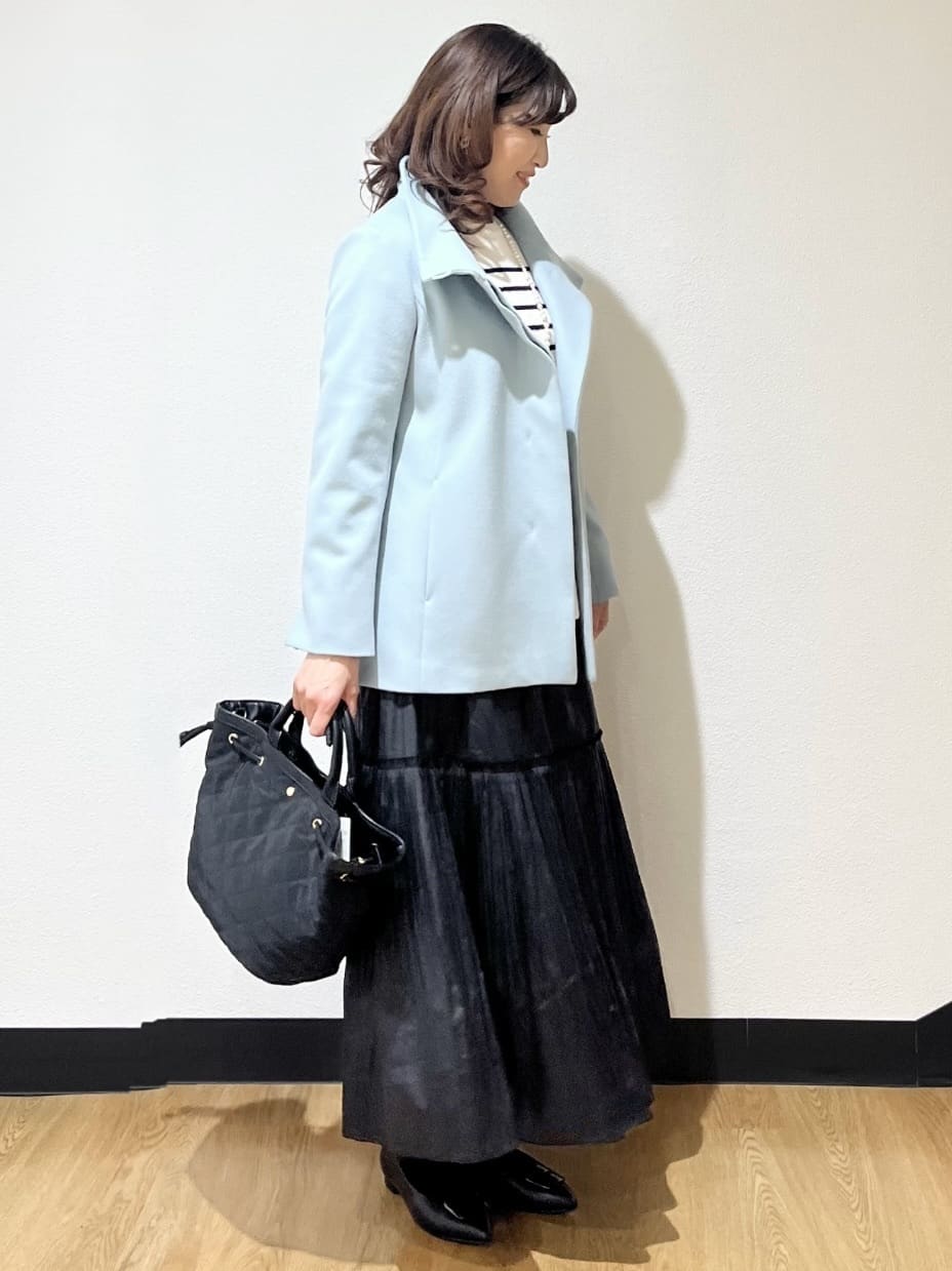 ayaさんの「Reflect｜【腰周りすっきり◎】プリーツギャザースカート」を使ったコーディネート