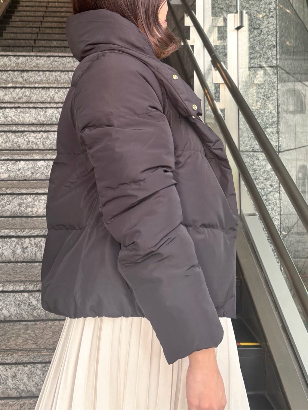 このかさんの「index｜KAWADAダウンショートコート【撥水／洗濯機OK／静電気防止裏地】《XS～LL》」を使ったコーディネート