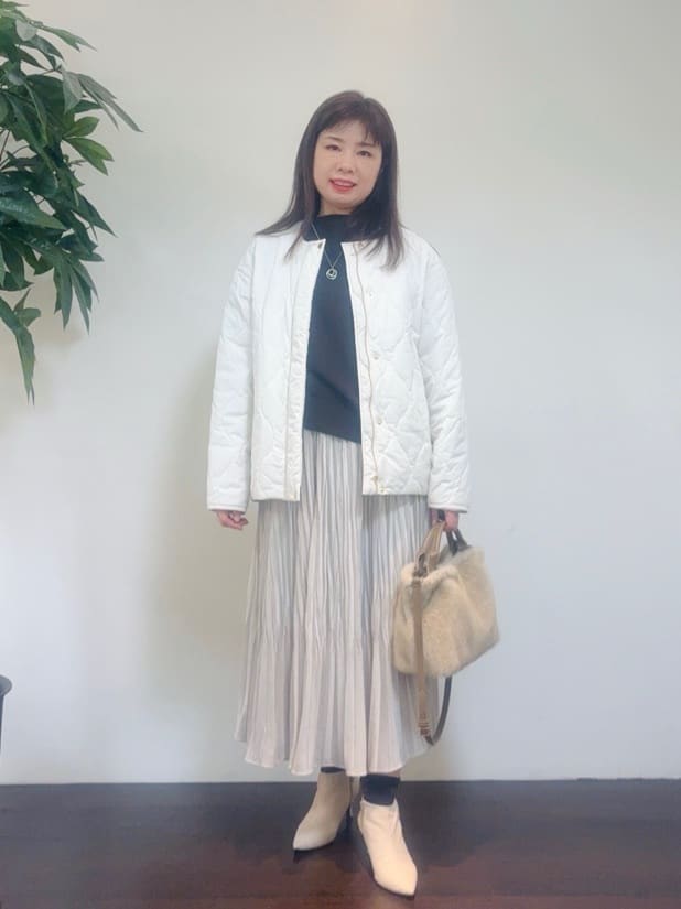CHISATOさんの「UNTITLED｜【洗える】モックネックミラノリブニット」を使ったコーディネート