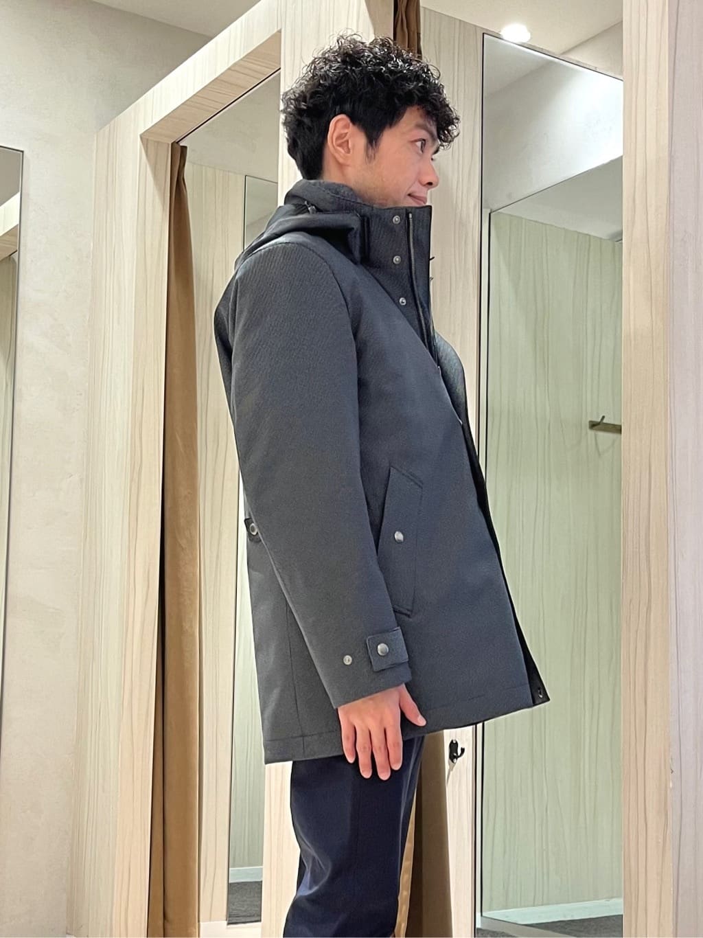 URAさんの「TAKEO KIKUCHI｜【3WAY】ドビー ダウンライナー付ブルゾン」を使ったコーディネート