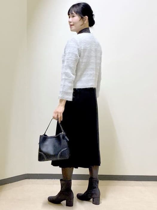  beni_gingerさんの「Reflect｜【お食事会やお出かけに◎】ふんわりジャカード編みカーディガン」を使ったコーディネート