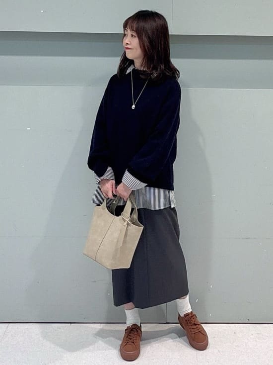 makiさんの「UNTITLED｜【定番人気/はっ水/洗える】タスランショートトレンチコート」を使ったコーディネート