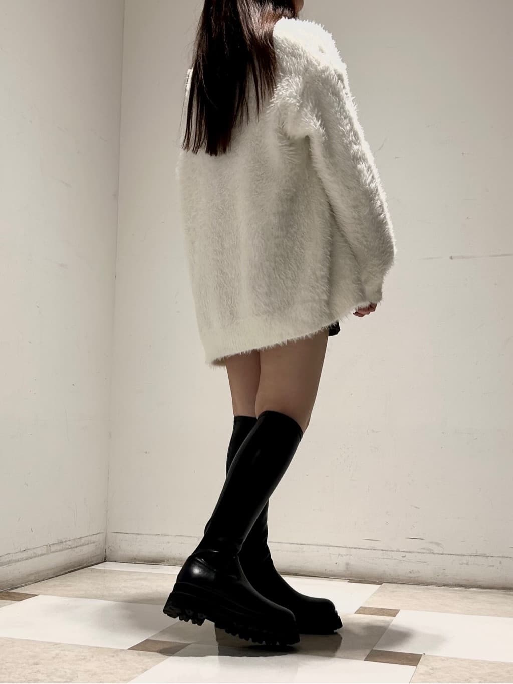 takeさんの「ESPERANZA｜【晴雨兼用】トラックソールロングブーツ」を使ったコーディネート