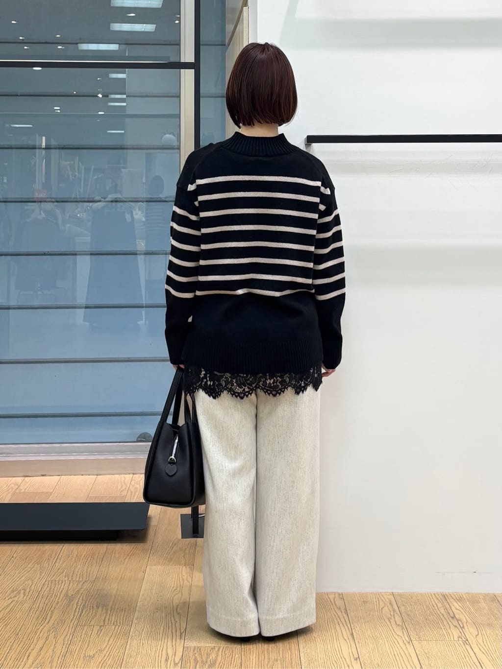 asamiさんの「INDIVI｜【カシミヤ混】ミドルゲージ ハイネックニット」を使ったコーディネート