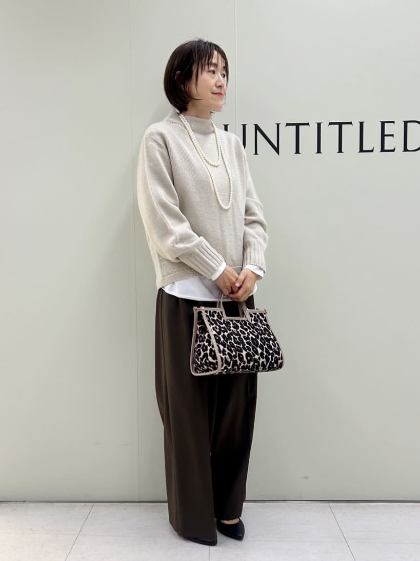Mikiさんの「UNTITLED｜【洗える/レイヤードTシャツ】ラウンドテールジャージプルオーバー」を使ったコーディネート