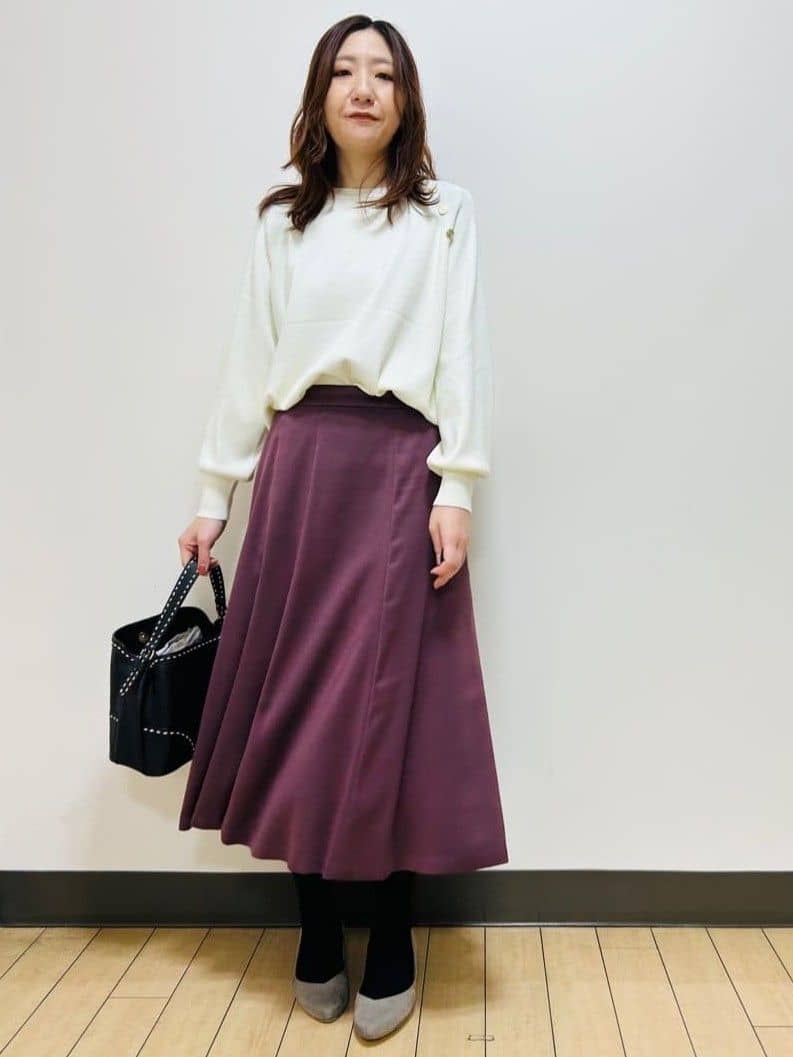 miiiさんの「Reflect｜【ゆったり着られる◎】ラグランスリーブニット」を使ったコーディネート
