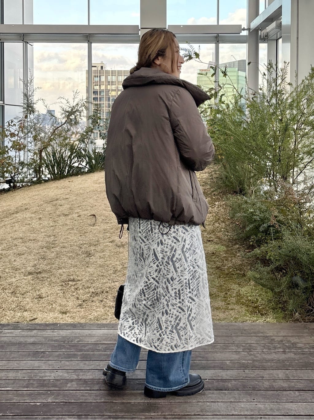 kotakiさんの「INDIVI｜【撥水／洗える／デザイン衿】ステッチレス ショートダウンコート」を使ったコーディネート