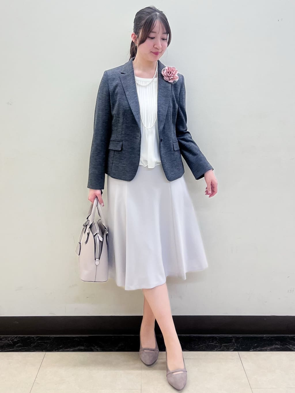mikikoさんの「Reflect｜【SS-4Lサイズ】ピンタック&times;スカラレースブラウス」を使ったコーディネート