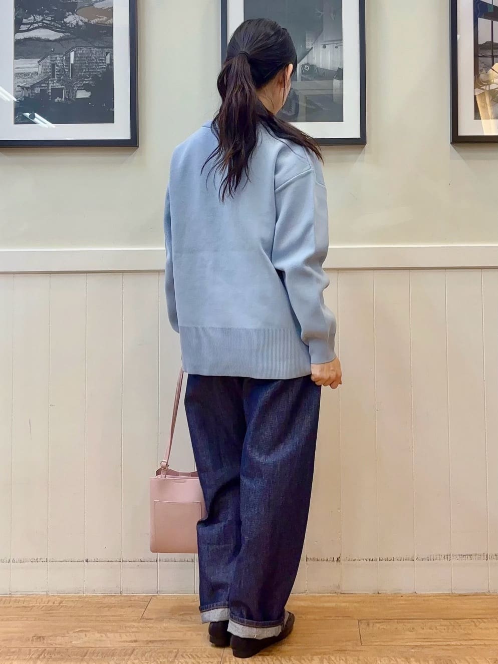ゆうさんの「SHOO･LA･RUE｜【S-LL】大人も取り入れやすい BIGシルエット MA－1ブルゾン」を使ったコーディネート