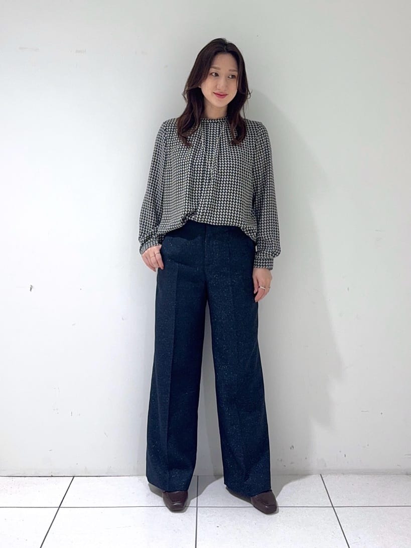 そんさんの「INDIVI｜【通勤／オフィス】タックジョーゼットブラウス」を使ったコーディネート