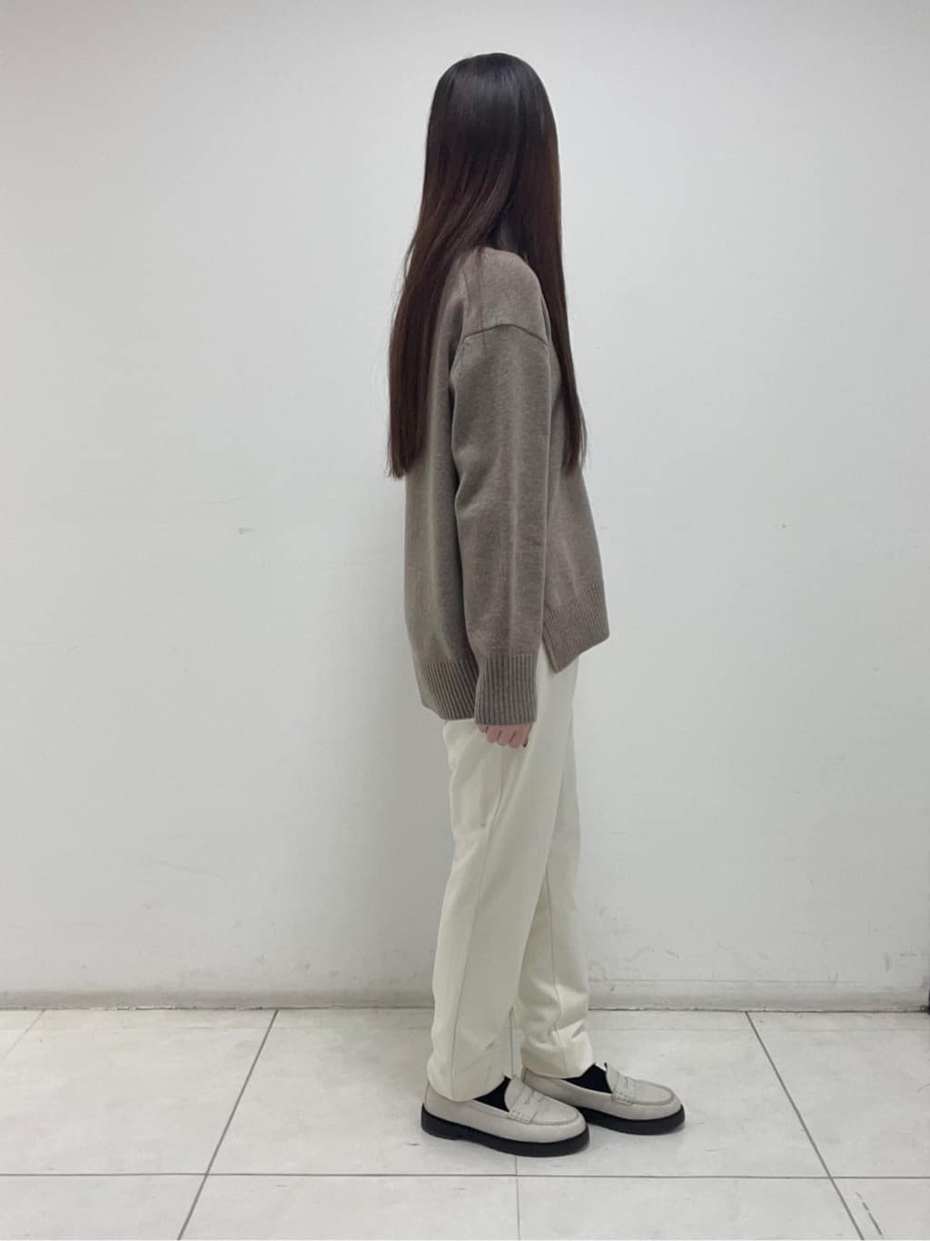 mさんの「INDIVI｜【洗える／裏起毛】ストレッチウォームパンツ」を使ったコーディネート