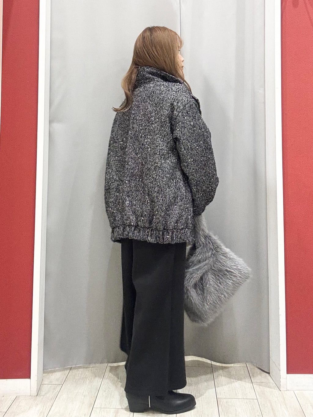 shioさんの「SHOO･LA･RUE｜【洗濯機可】美脚見え あったか圧縮ニット ガウチョパンツ」を使ったコーディネート