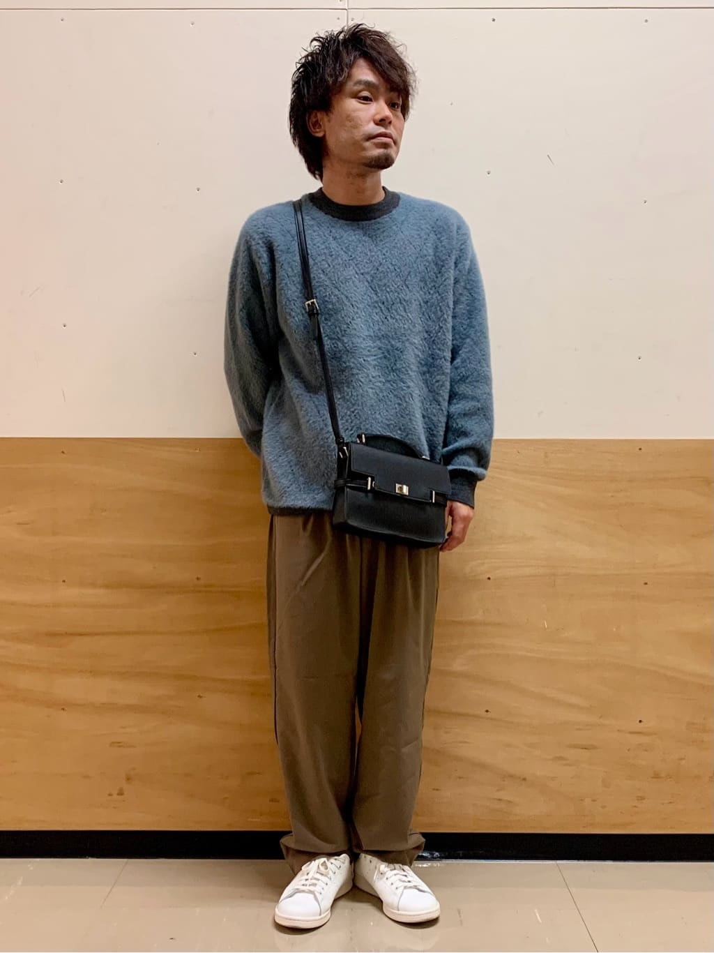 MATUさんの「THE SHOP TK｜【ふんわり心地いい肌触り】　ダイヤ柄シャギーニット」を使ったコーディネート