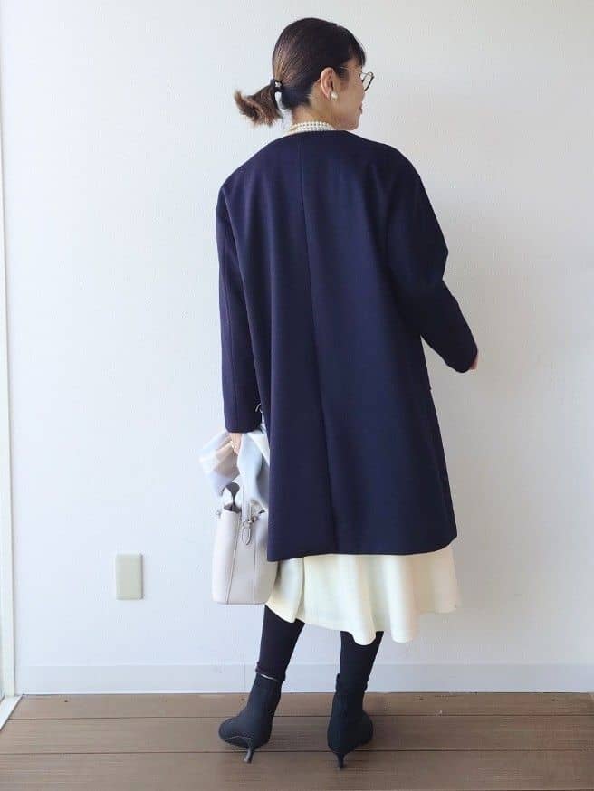 MUTSUKOさんの「UNTITLED｜【洗える】スポンディッシュ ケーブル柄ニット」を使ったコーディネート