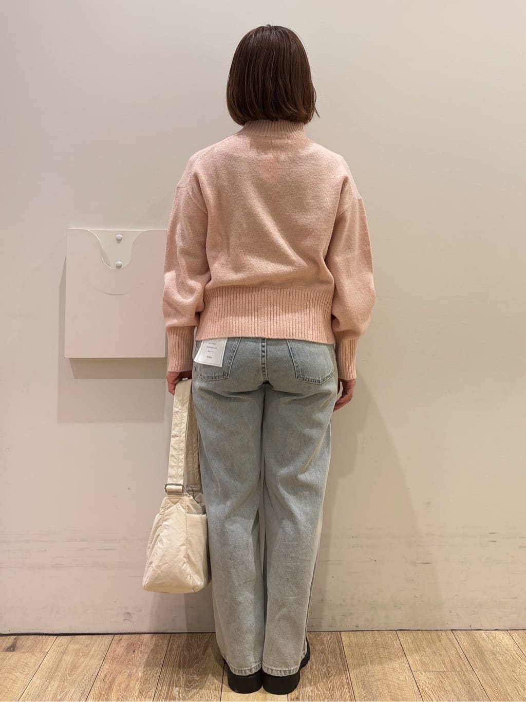 YUKOさんの「index｜選べる2丈 ハイネックカラーミックスラメニット【洗濯機OK】」を使ったコーディネート