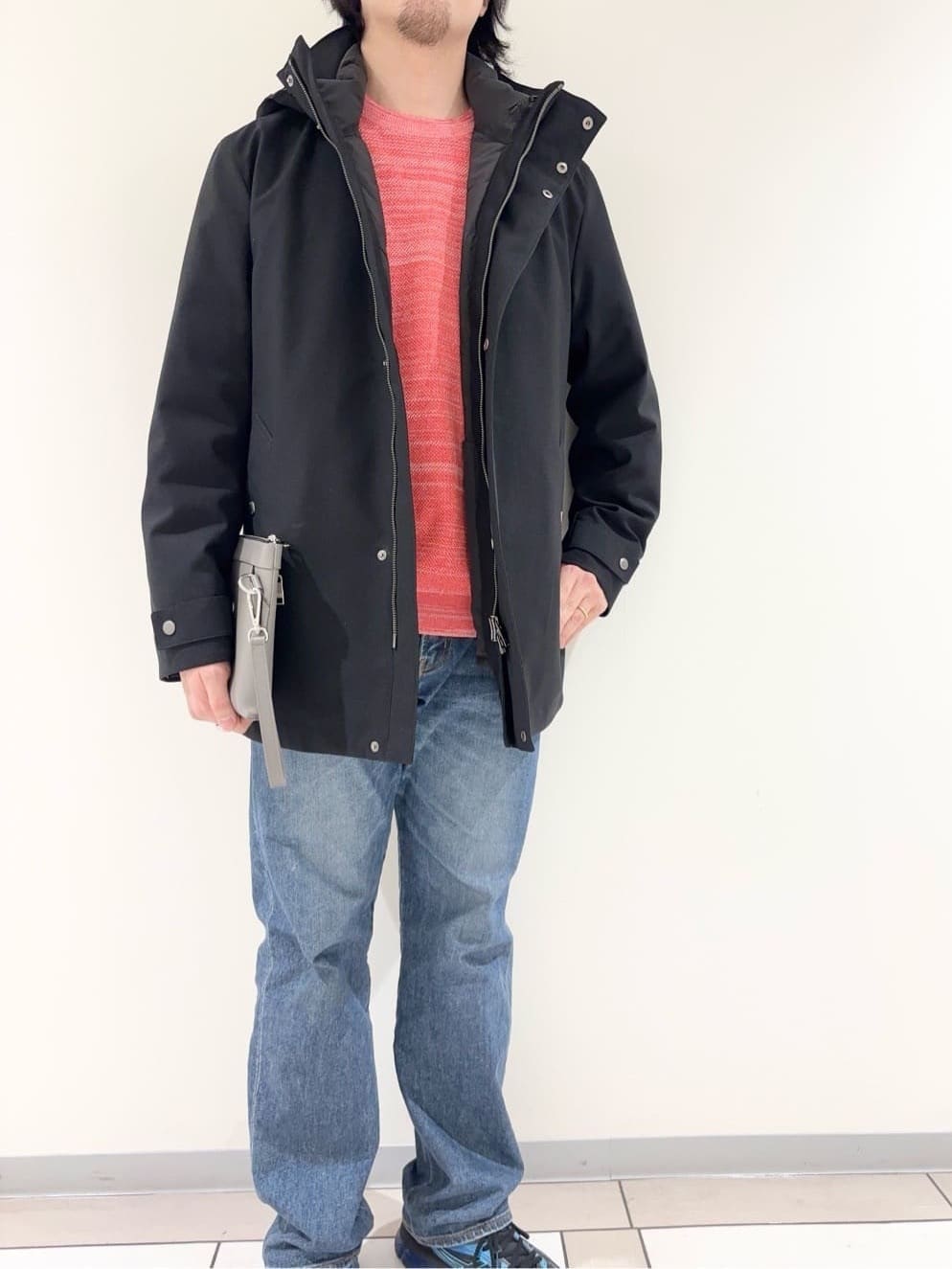 及川さんの「TAKEO KIKUCHI｜【3WAY】ドビー ダウンライナー付ブルゾン」を使ったコーディネート