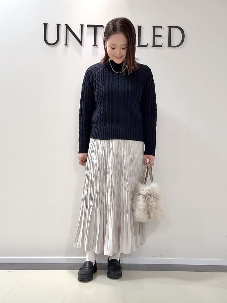 YUIさんの「UNTITLED｜【エレガントジャケット/アウター】イタリアンシャギーPコート」を使ったコーディネート