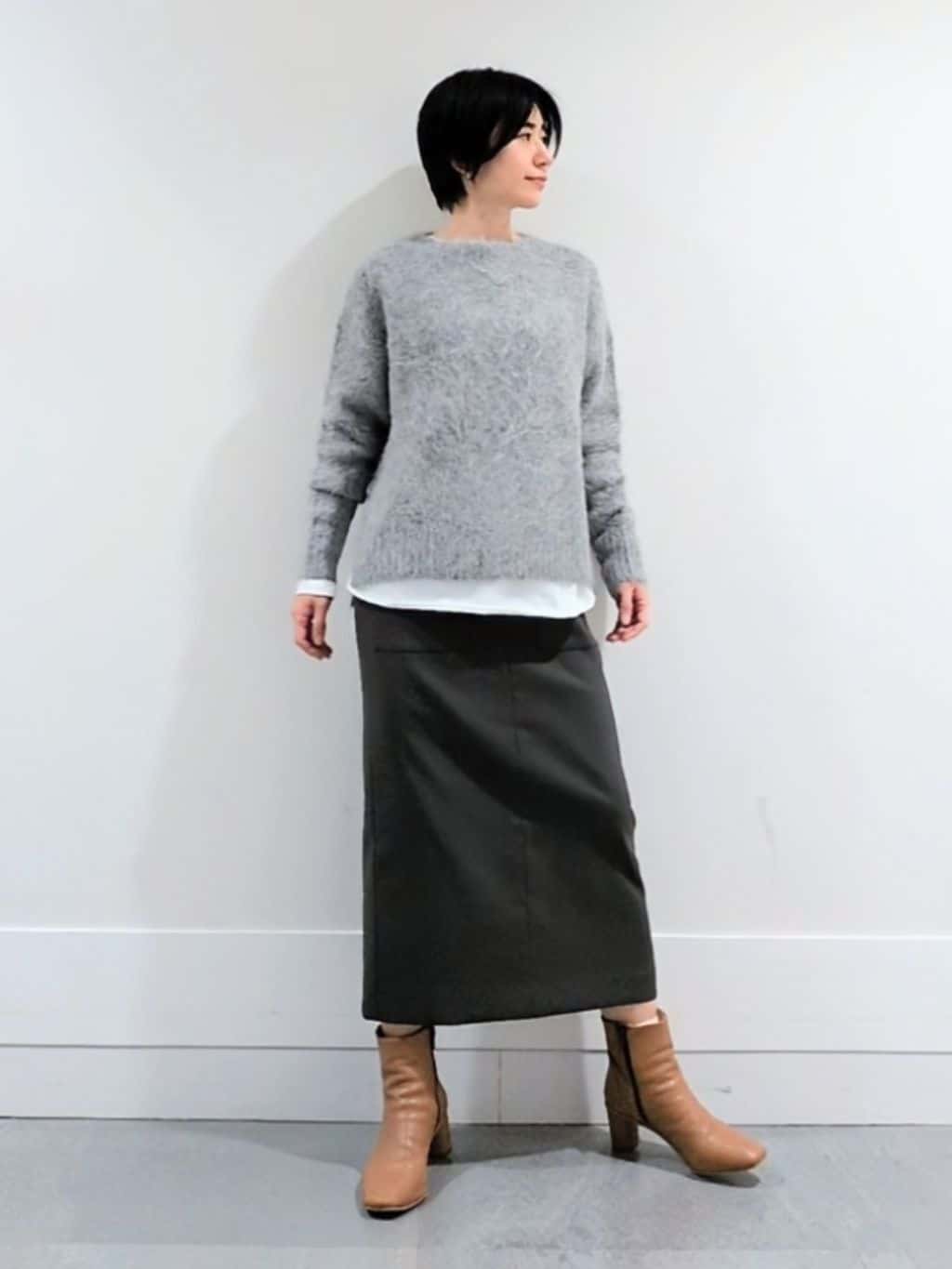 ミズタさんの「UNTITLED｜【ゆったり】アルパカ混シャギーニット」を使ったコーディネート