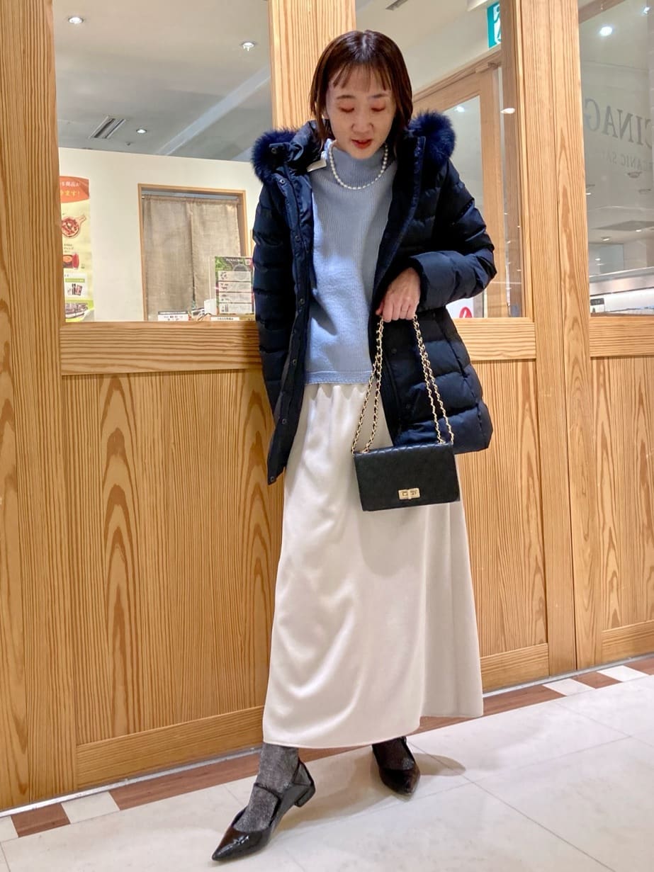 ゆうさんの「UNTITLED｜【洗える】スポンディッシュ ボトルネックニット」を使ったコーディネート