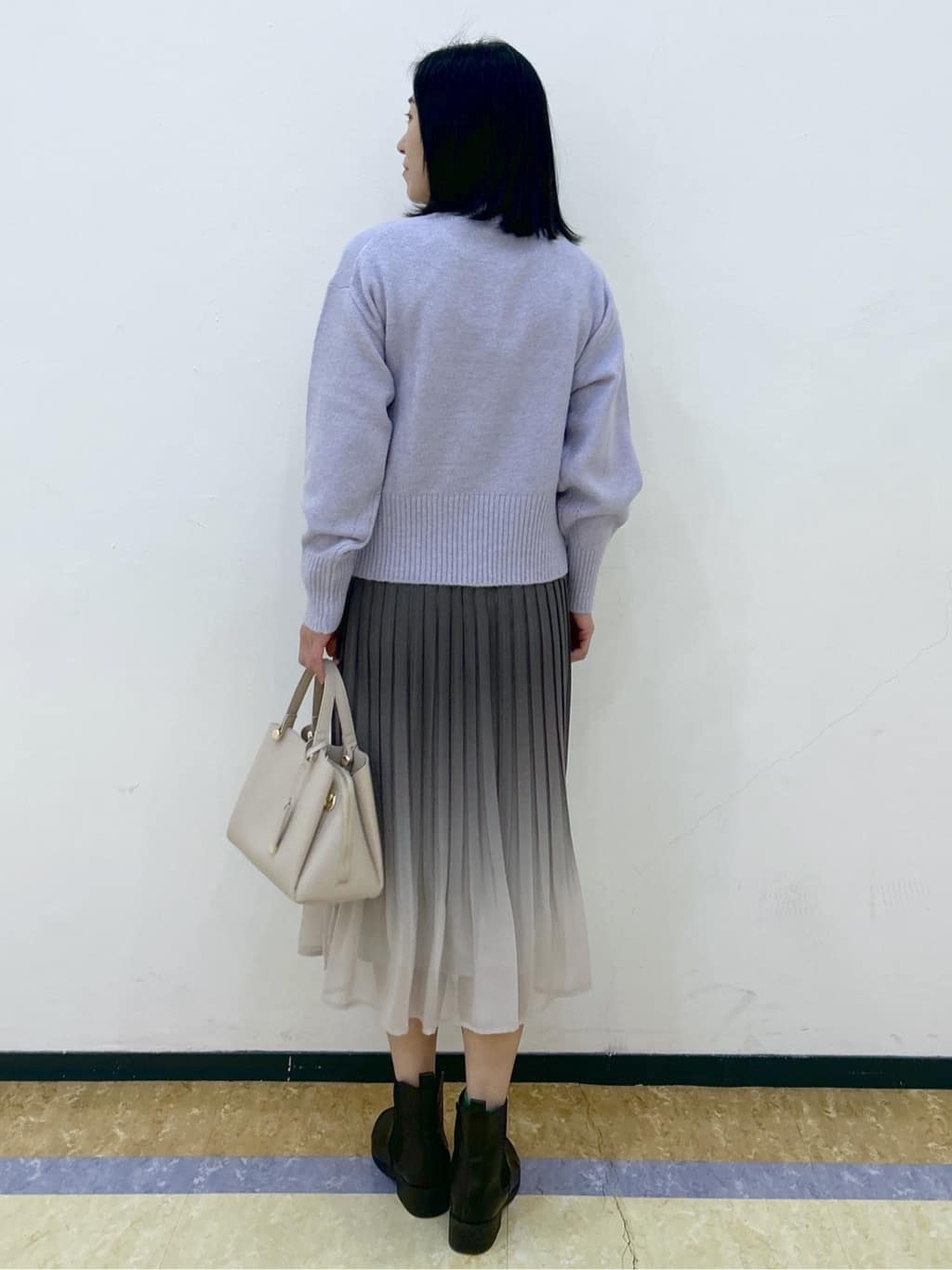 su.さんの「index｜選べる2丈 ハイネックカラーミックスラメニット【洗濯機OK】」を使ったコーディネート
