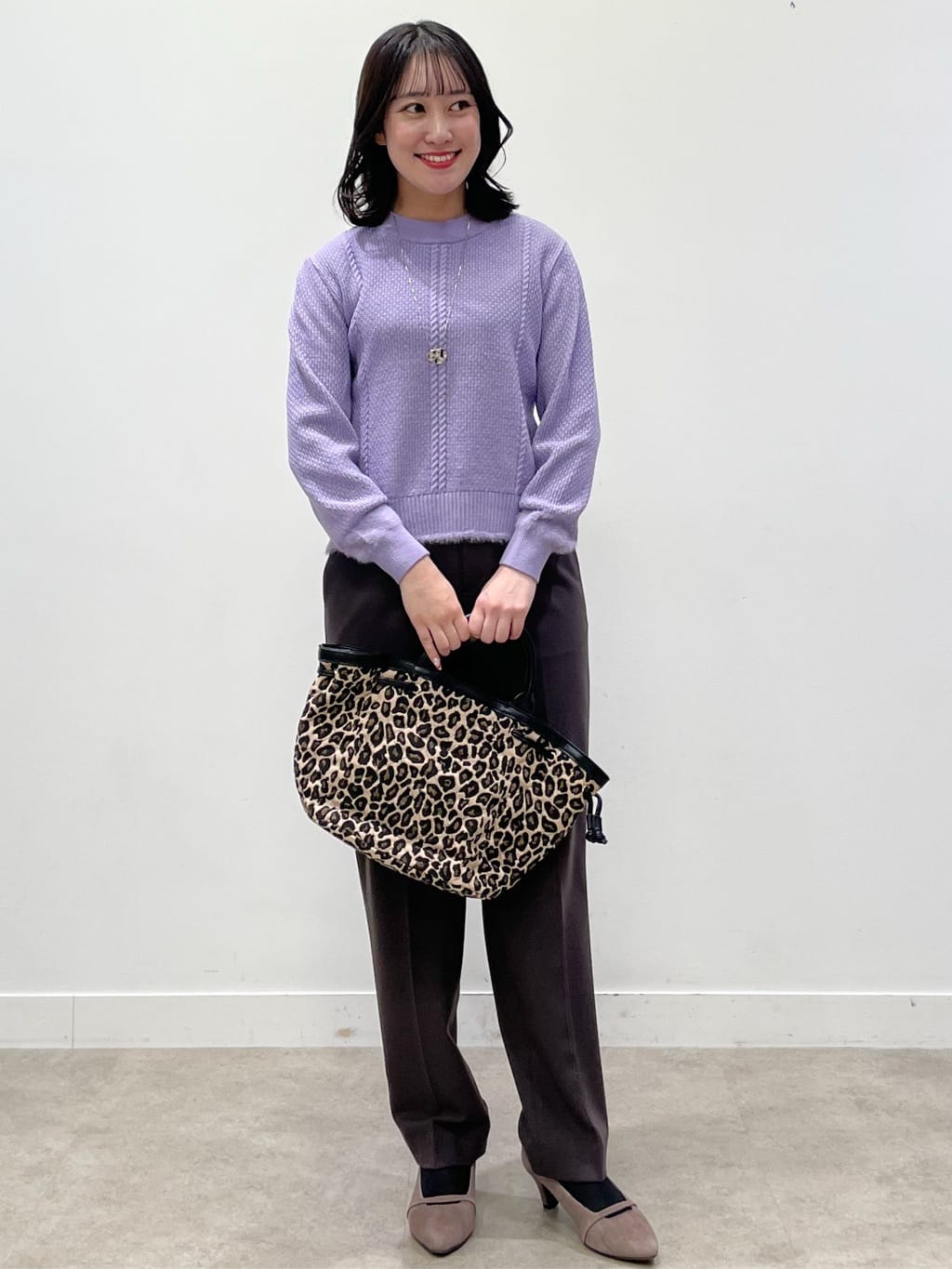 yukariさんの「Reflect｜【ほんのりラメ感◎】ケーブル柄ニット」を使ったコーディネート