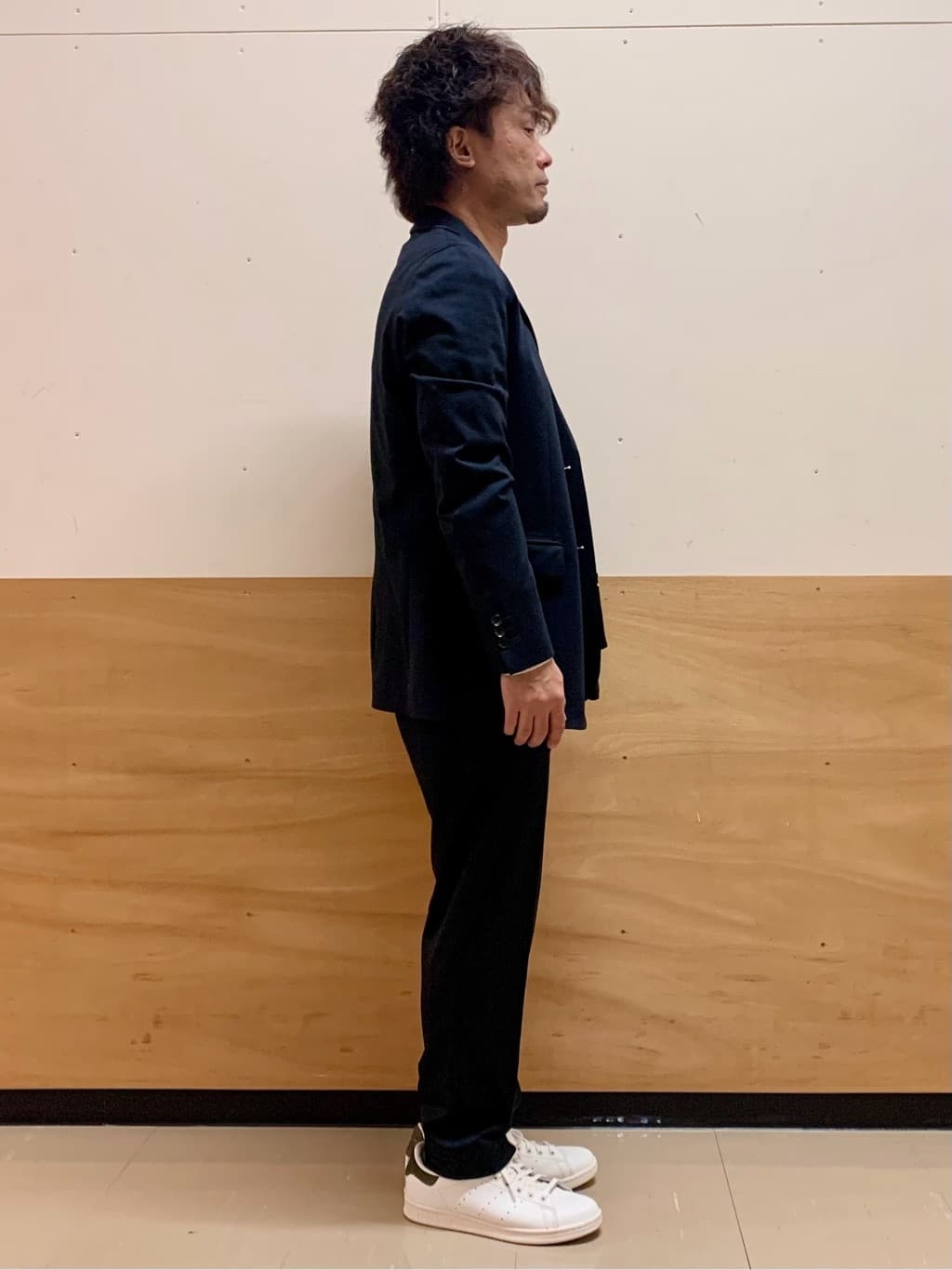 MATUさんの「THE SHOP TK｜【動きやすい、快適ビジネスジャケット】TRジャージ ジャケット　セットアップ可/洗濯機OK/ストレッ」を使ったコーディネート