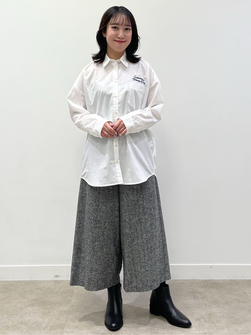 yukariさんの「Dessin｜【洗える】ウール混リバーメルトンコート」を使ったコーディネート