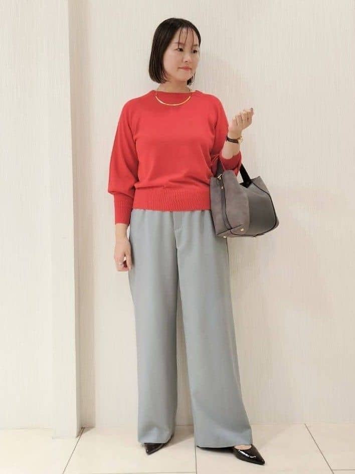 naokoさんの「UNTITLED｜【8色展開/体型カバー】魅せるタイムレスニット」を使ったコーディネート