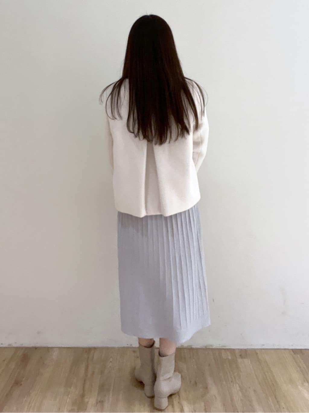 Rさんの「index｜ラメフェザープルオーバーセット ニットワンピース【洗濯機OK】《XS～LL》」を使ったコーディネート