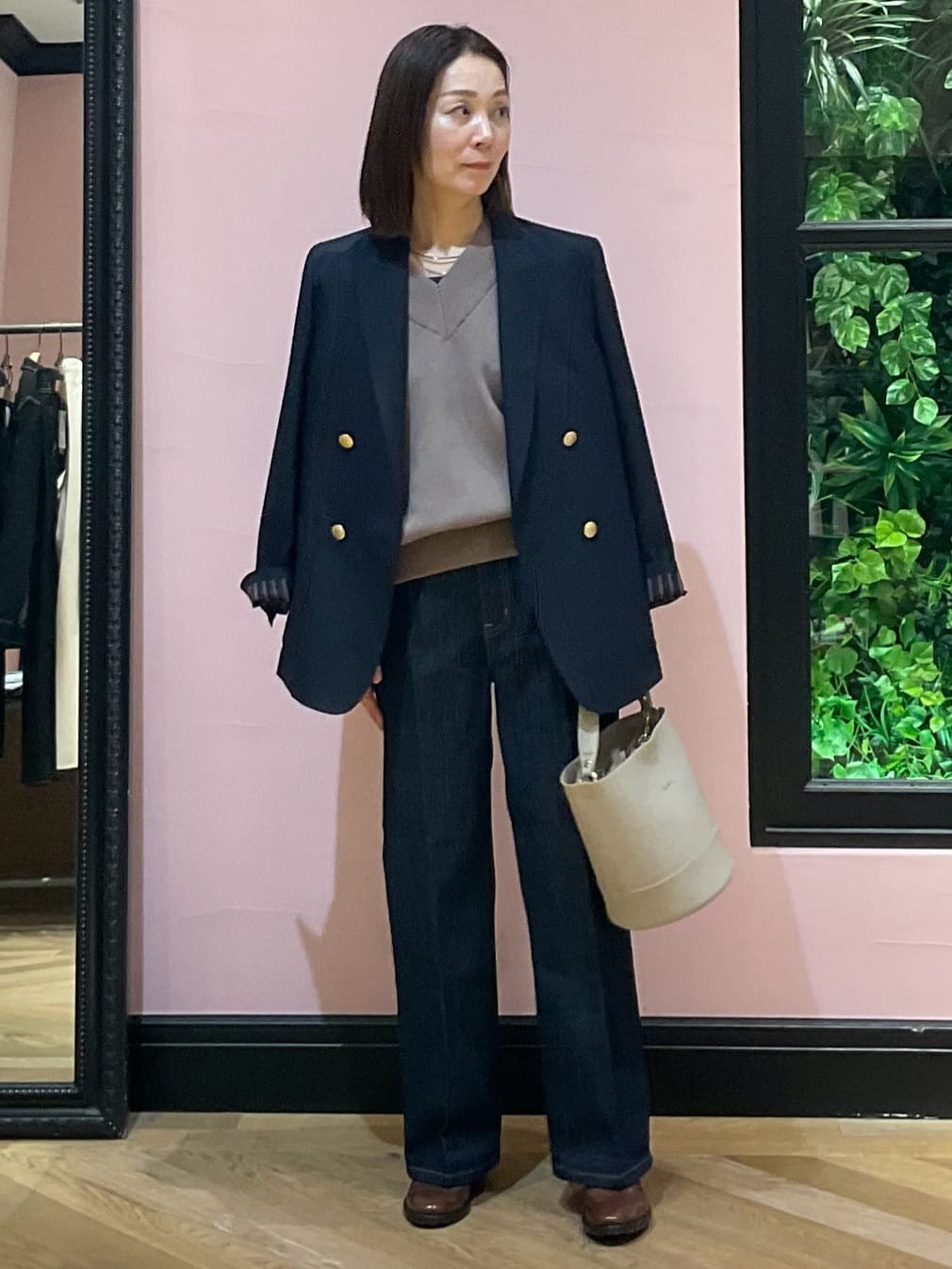 Hiwatashiさんの「DRESSTERIOR｜コンフォート ダブルブレザー」を使ったコーディネート