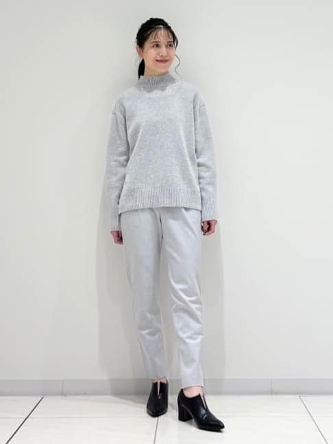 kayoさんの「INDIVI｜【カシミヤ混】ミドルゲージ ハイネックニット」を使ったコーディネート