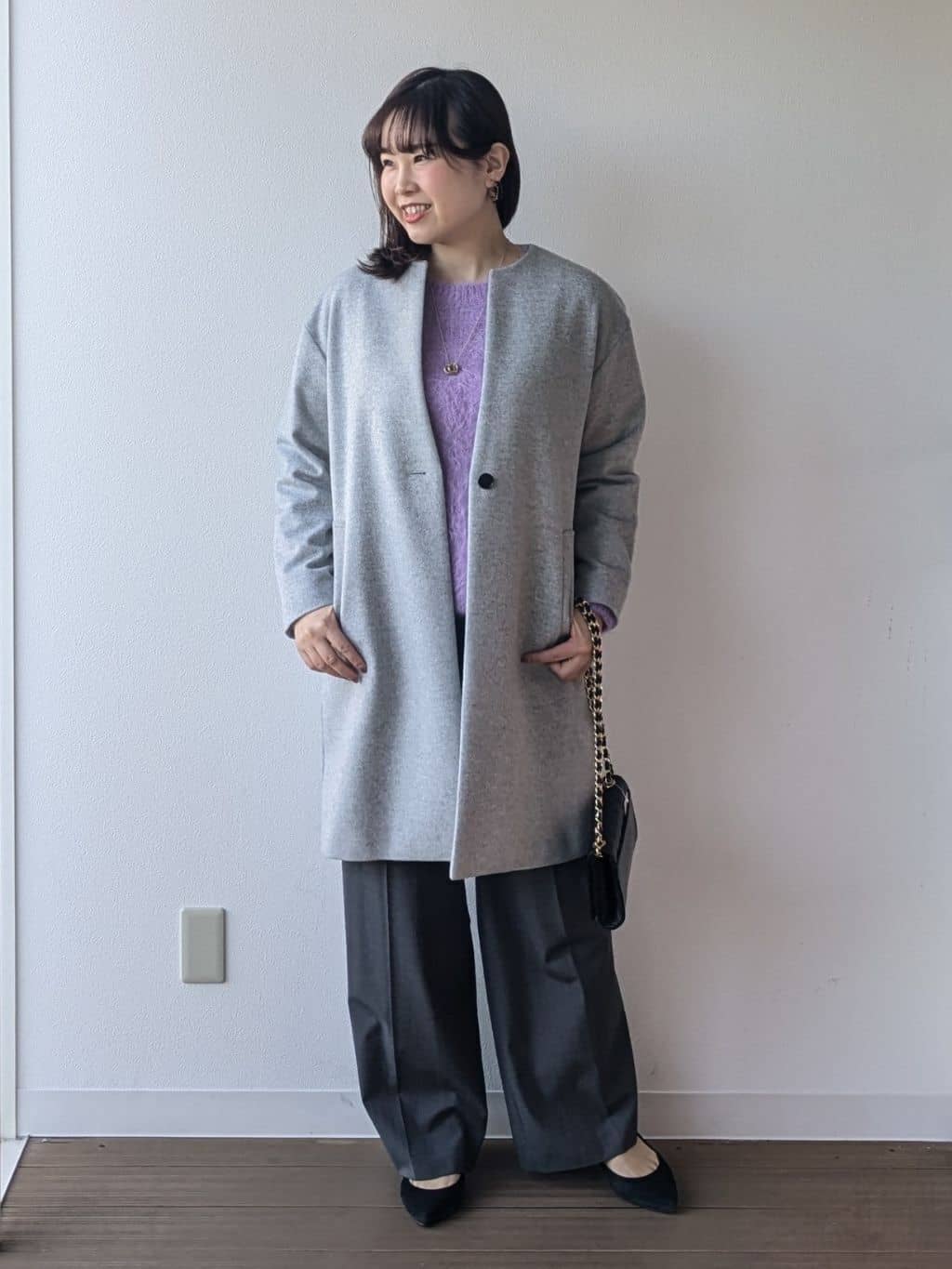 なみきさんの「UNTITLED｜【ゆったり】アルパカ混シャギーニット」を使ったコーディネート