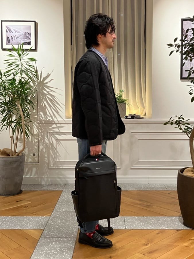 junyaさんの「DRESSTERIOR｜◆【Safari5月号掲載】10．6oz コンフォートワイドデニムパンツ」を使ったコーディネート