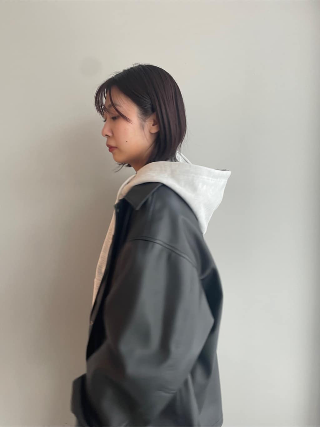 abeさんの「tk.TAKEO KIKUCHI｜シンセティックレザーフライトジャケット」を使ったコーディネート