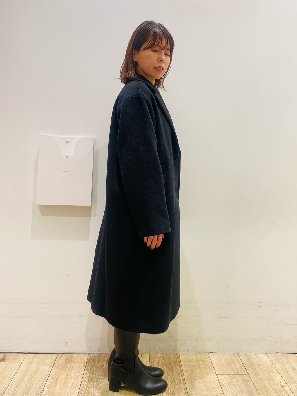YUKOさんの「index｜カシミヤブレンドウールチェスターコート」を使ったコーディネート