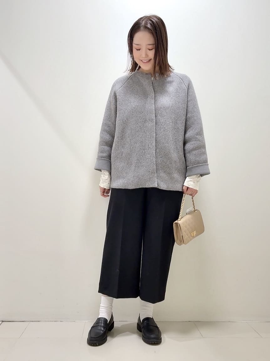 YUIさんの「UNTITLED｜【軽アウター/ミドル丈】ウールニットコーディガン」を使ったコーディネート